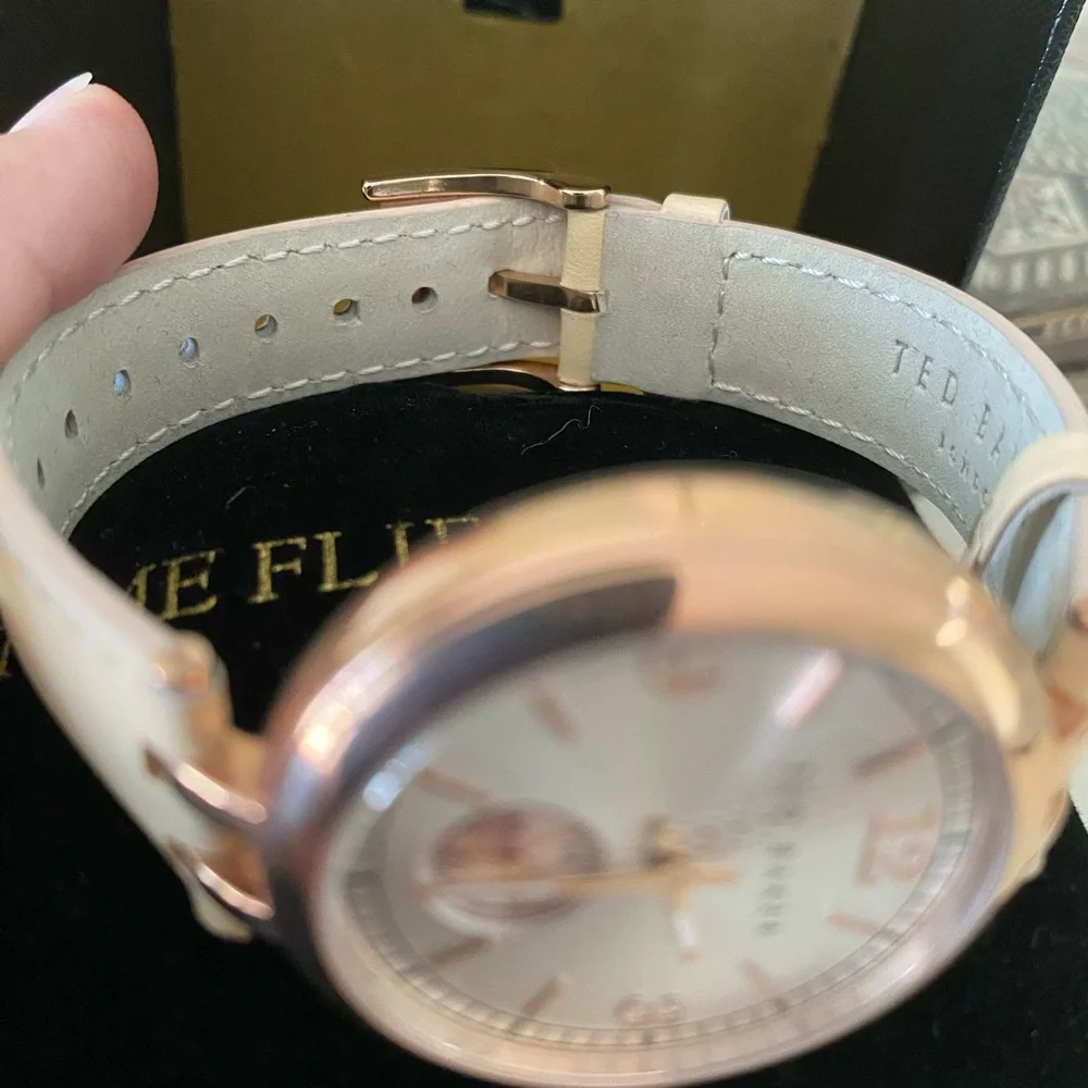 Brand new Ted Baker Rose Gold and Cream Timepiece - Picture 2 of 8